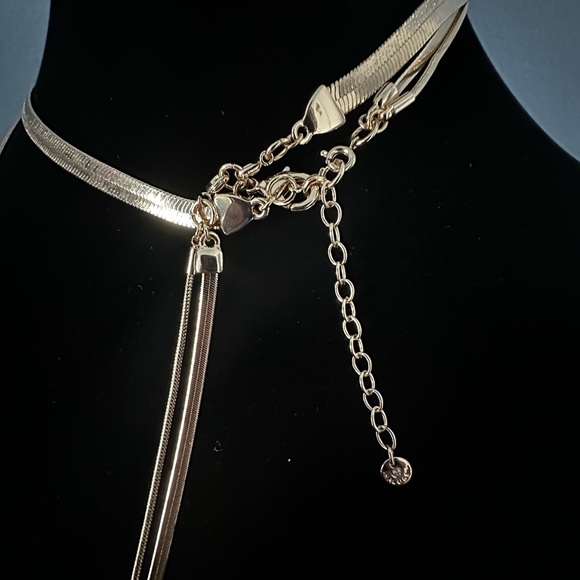 HALOGEN 3-in-1 Draped Snake Chain Necklace - Picture 5 of 8